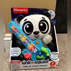 Fisher-Price Jam & Count Panda - Blue and Black
